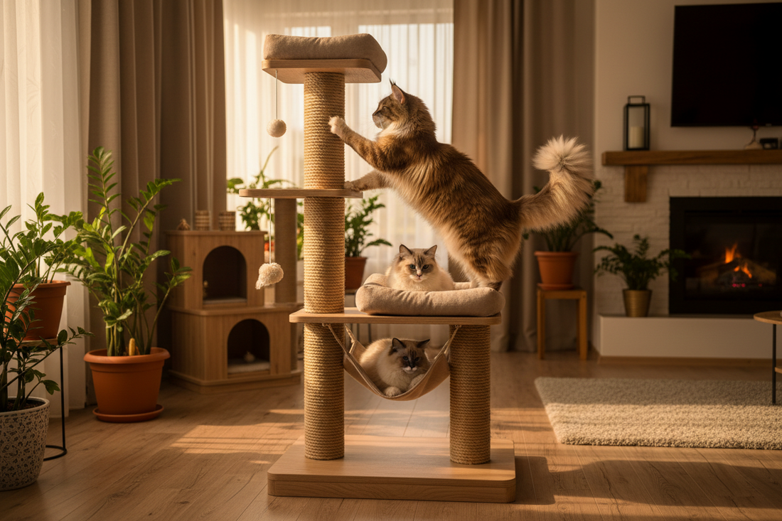 Best Cat Scratching Posts for Large Cats