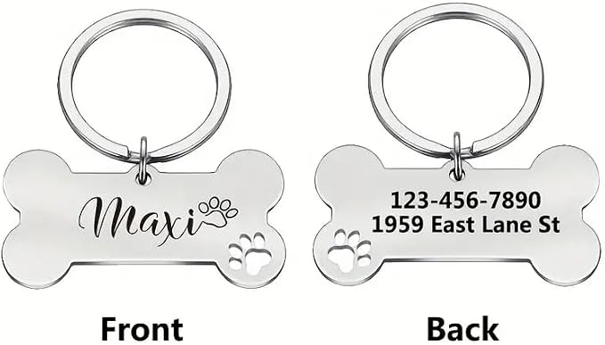 Engraved Tags Personalized for Pets, BUGMKCS Customized Pet Supplies - Image 3