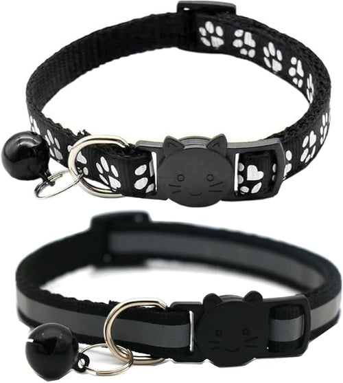 2 Pack Cat Collars Quick Release Reflective Kitten Collar by Unknown