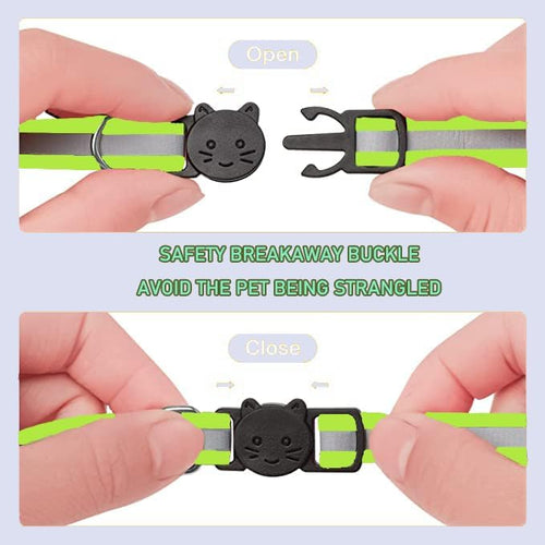 2 Pack Cat Collars Quick Release Reflective Kitten Collar - Image 2