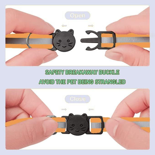 2 Pack Cat Collars Quick Release Reflective Kitten Collar - Image 2