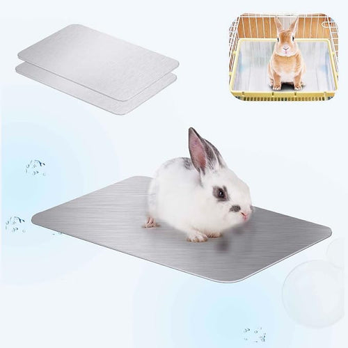 11.8x7.9 IN Pet Cooling Mat for Rabbit, Guinea Pig & Other Small Pets by FIPASEN