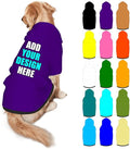 Custom Dog Hoodie Personalized Photo Text Logo Name Dog Clothes, Soft & Warm by Mynvzrk