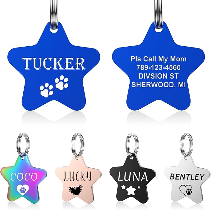 Dog Tags Engraved for Pets by YEHANTI