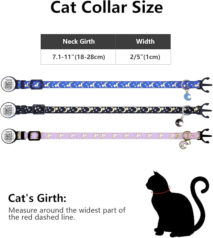3-Pack Smart ID Cat Collar - Image 3