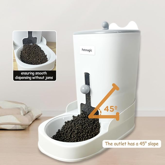 Gravity cat Feeder by Petmagic is a 3.6L Large-Capacity cat Food and Water Bowl - Image 3