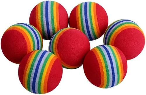 12PCS Foam Balls for Cats, Colorful Rainbow Cat Toy Sponge Balls Soft Pet Toy by Unknown