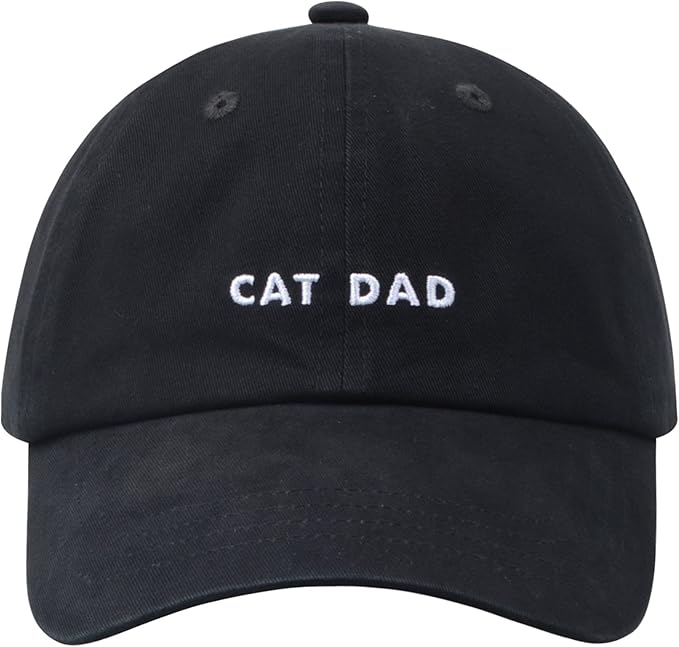 Cat Mom & Dad Hats for Proud Cat Parents | for Men & Women | Embroidered Text by Hatphile
