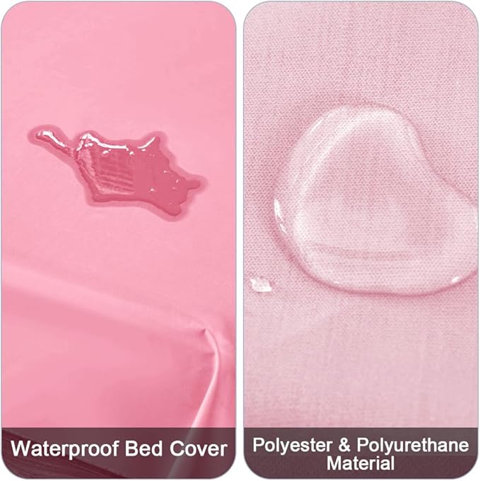 DUJUIKE Waterproof Bed Cover for Dog and Cats, Pet Hair Resistant Bed Sheet - Image 2