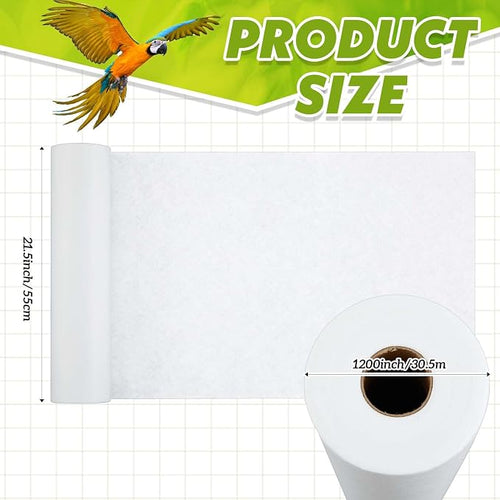 100 ft x 11 Inch Bird Cage Liner Disposable Cages Cushion Pad Mat Precut - Image 2