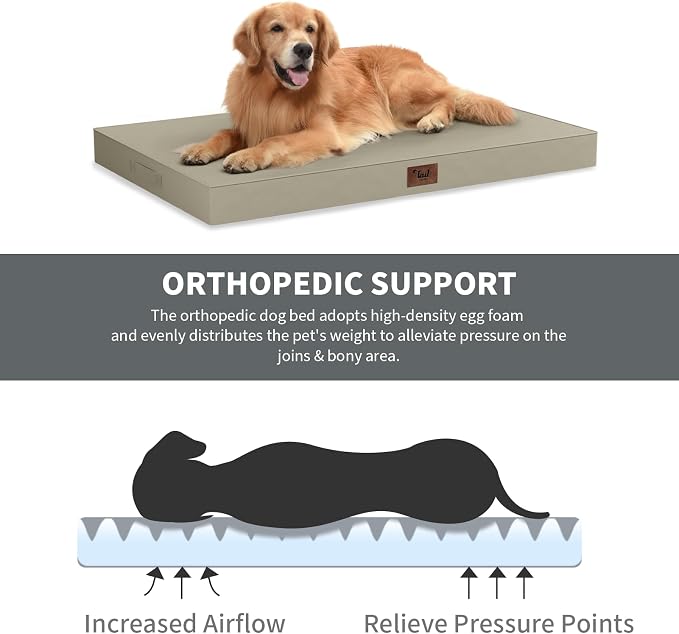 Outdoor All Weather XL Dog Bed, Waterproof Pet Bed - Image 3