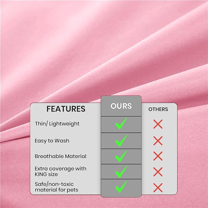 DUJUIKE Waterproof Bed Cover for Dog and Cats, Pet Hair Resistant Bed Sheet - Image 4