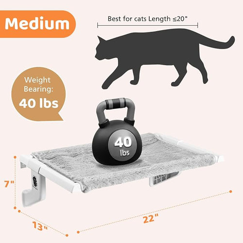 2 in 1 Cat Window Perch, Cat Window Hammock - Image 2