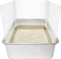 9PCS Cat Litter Box Pee Shields, Transparent Easy Clean Splash Guard by Allcomersarefriends