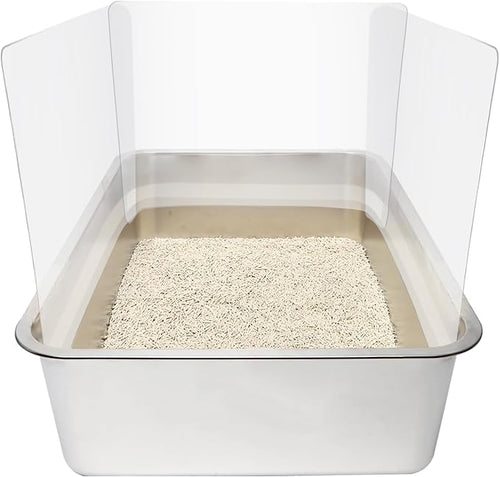 12PCS Cat Litter Box Pee Shields, Transparent Easy Clean Splash Guard by Allcomersarefriends