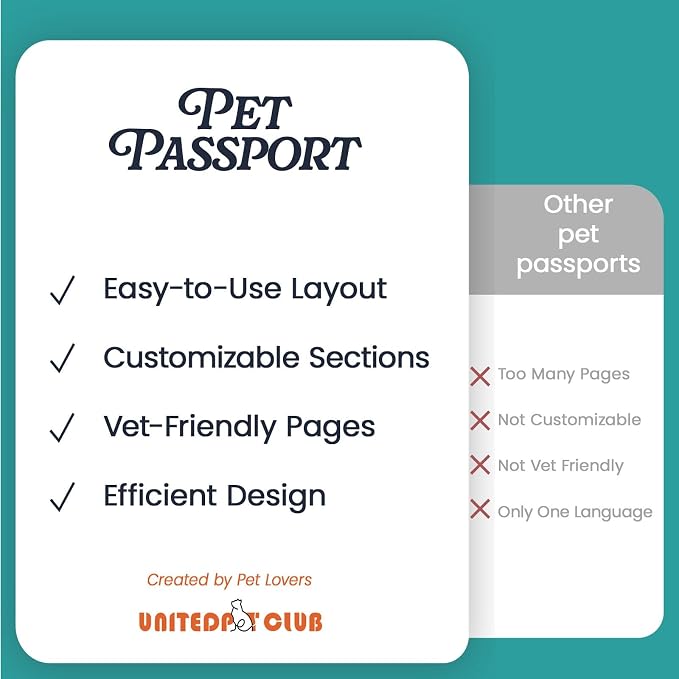 Color Premium PU Leather stitch-sewn Pet Passport Medical Record - Image 4
