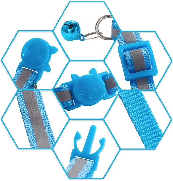 Blue Reflective Cat Collar - Image 5