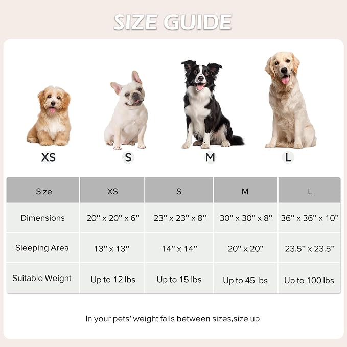 JOEJOY Donut Small Dog Bed, Round Cat Beds - Image 6