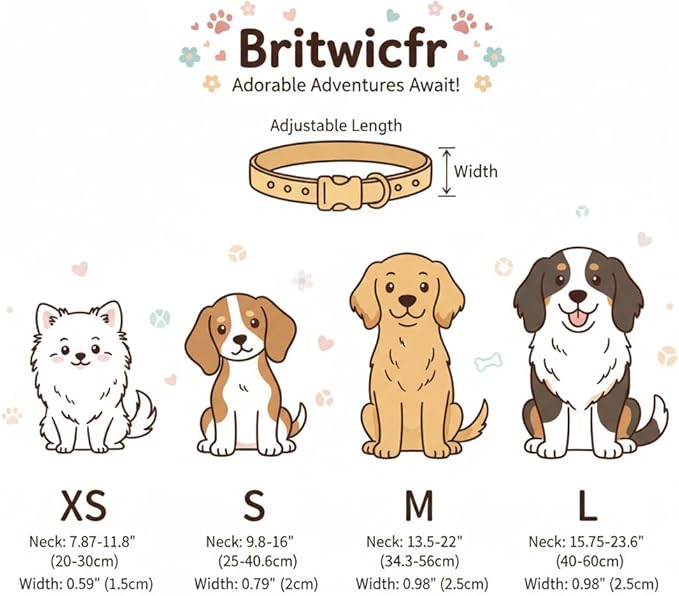 Cute Dog Collar, Girl Boy Dog Collar - Image 3