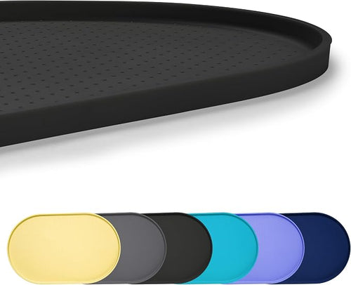 100% Waterproof 0.5" Raised Edge BPA Free Silicone Dog Food Mat, Pet Cat by Yacee