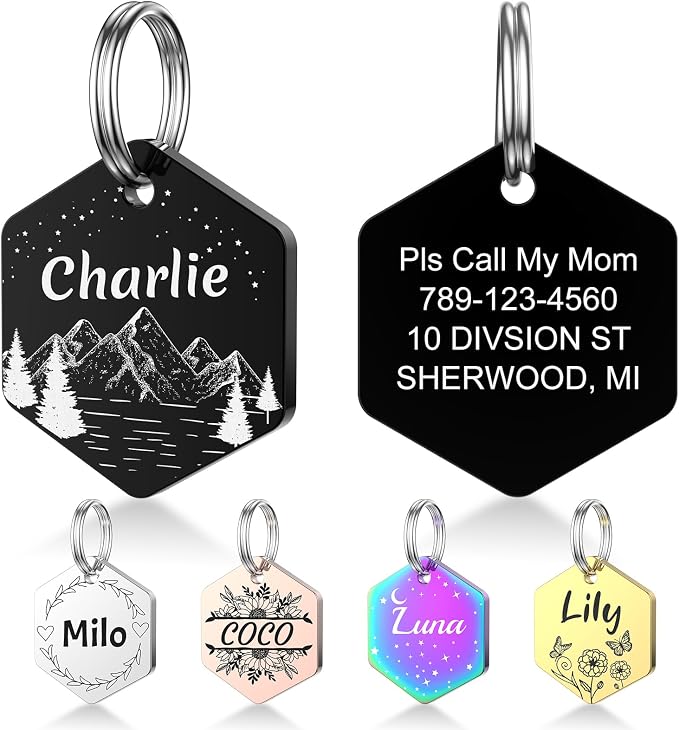 YEHANTI Dog Tags Personalized for Pets by YEHANTI