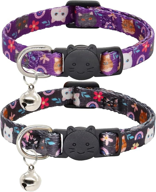 2 Pack Cat Collar Breakaway by Giecooh