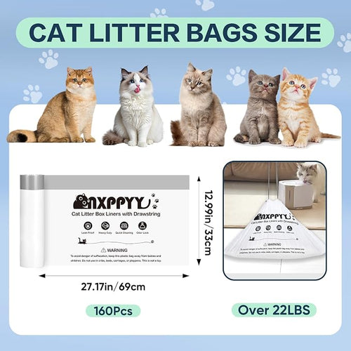 160 Count Cat Litter Box Liners - Image 2