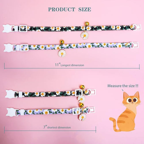 2 Pack Cotton Breakaway Cat Collars - Image 2