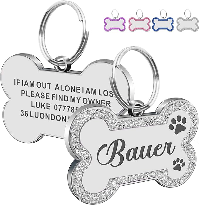 Dog Tags Personalized for Pets Dog Name Tags Personalized Dog Tag Engraved by EDSG