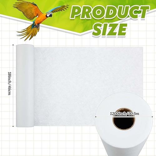 100 ft x 18 Inch Bird Cage Liner Disposable Parakeet Cage Liners Precut - Image 2
