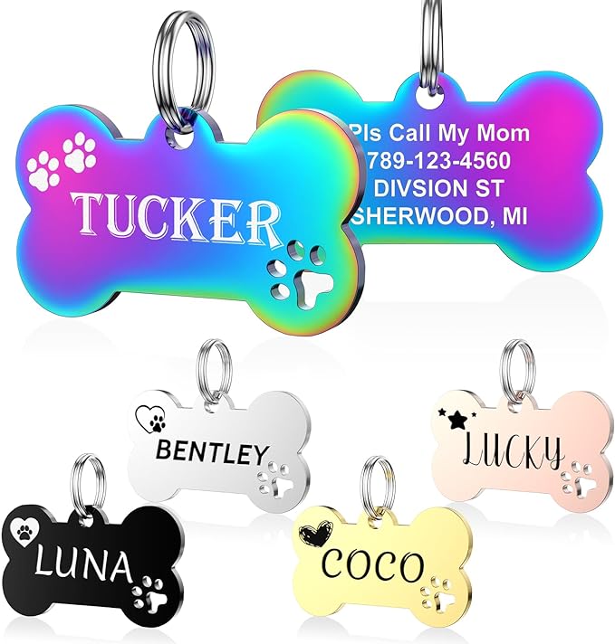 Dog Tags Engraved for Pets by YEHANTI