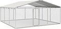 15'x15' Large Outdoor Dog Kennel, Heavy Duty Dog Enclosure by docagt