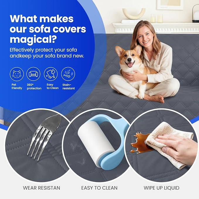 Waterproof Dog Blanket, Non-Slip Soft Pet Bed Cover, Couch Cover - Image 6