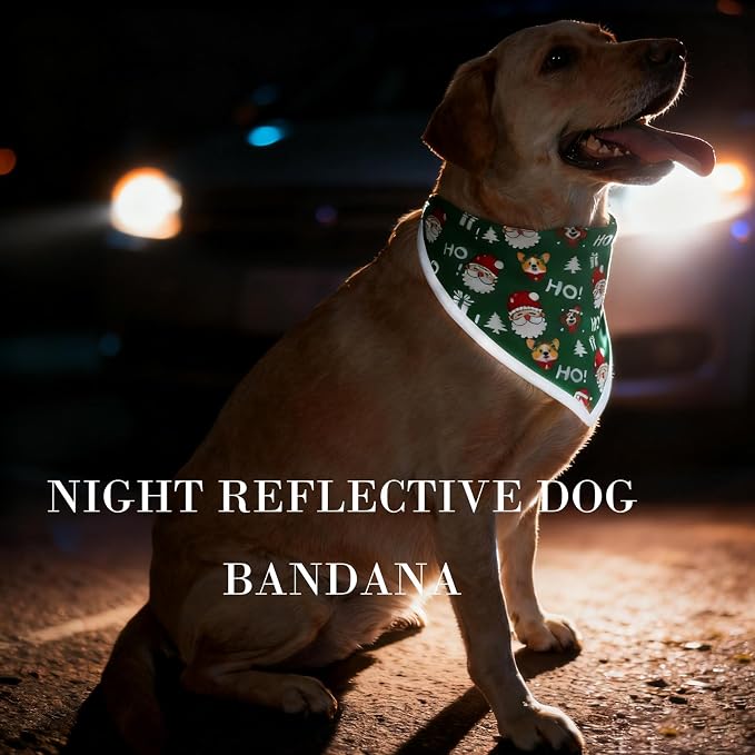 Christmas Dog Bandanas Santa Claus Dogs Scarf - Image 5