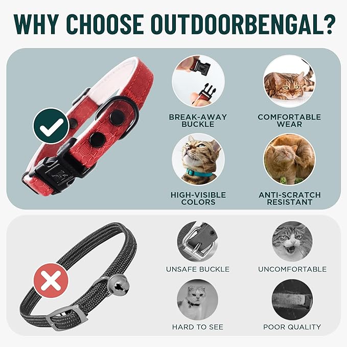OutdoorBengal Blue Cat Collar Breakaway - Image 3