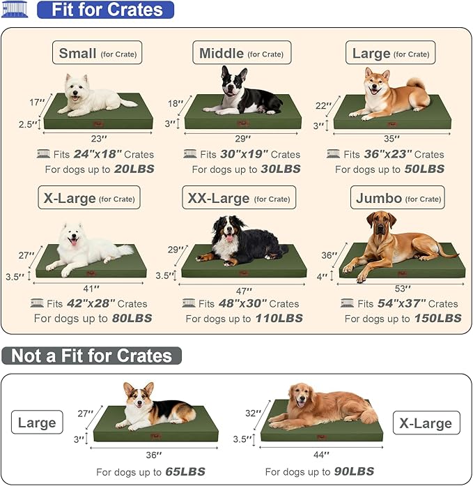Outdoor Extra Large Dog Bed, Jumbo Waterproof Dog Bed - Image 6