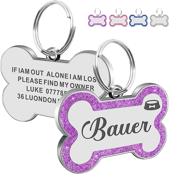 Dog Tags Personalized for Pets Dog Name Tags Personalized Dog Tag Engraved by EDSG