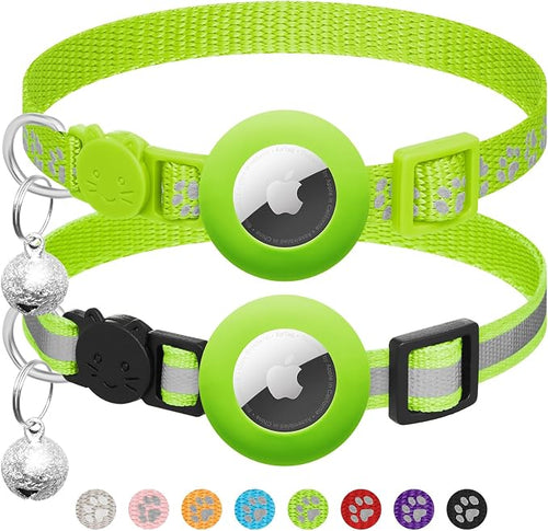 2 Pack Airtag Cat Collar Breakaway by LAFAYIspecializesinpetcollars