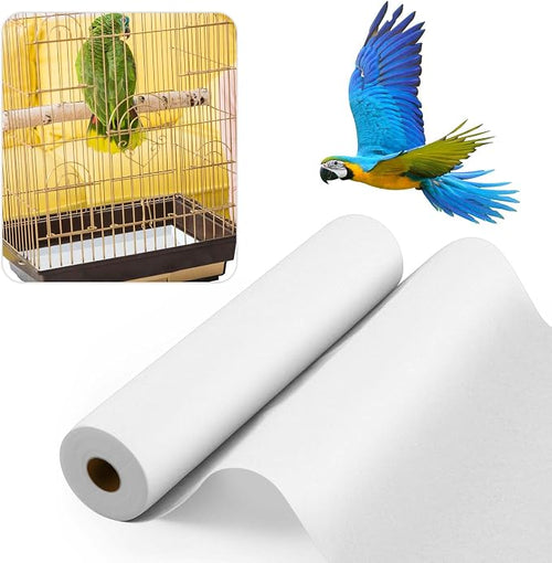 100 ft x 18 Inch Bird Cage Liner Disposable Parakeet Cage Liners Precut by Drydiet