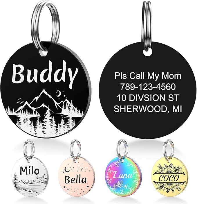 YEHANTI Dog Tags Personalized for Pets by YEHANTI
