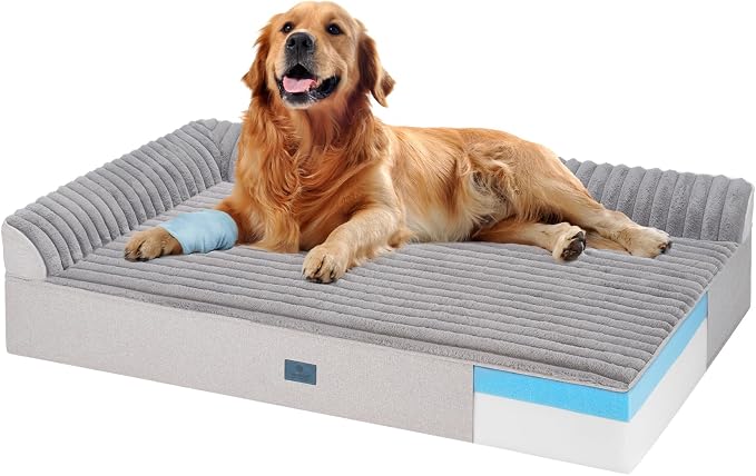 Veehoo Orthopedic Dog Bed for Large Senior Dogs, 7 Inch Thick XL Memory Foam by Veehoo