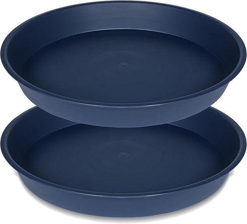 2 Pack of 20 21 inch Plant Saucer Round, Deep Plant Saucers by Bleuhome