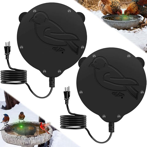 2 Pack Outdoors 100W Bird Bath Heater by Jarquia