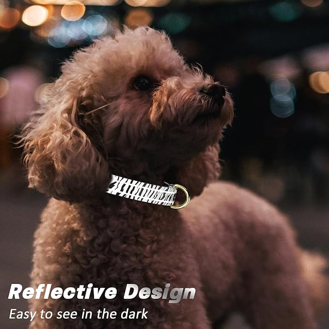 Reflective Dog Collar for Small Dogs Cats, Cute Boho Adjustable Heavy-Duty - Image 3