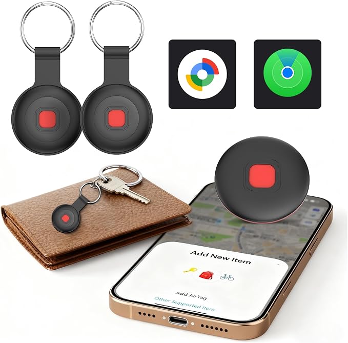 Air Tracker Tags for Android & iPhone, 4 Pack Anti-Lost Dog/Pet/Key Tracker Tags - Image 4