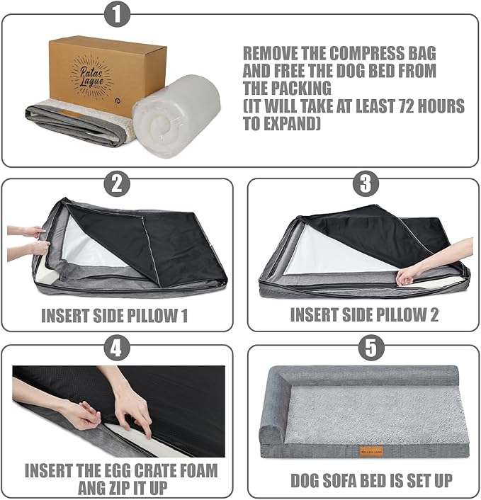 Patas Lague Orthopedic Jumbo Dog Bed - Image 8