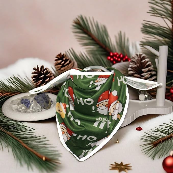 Christmas Dog Bandanas Santa Claus Dogs Scarf - Image 7