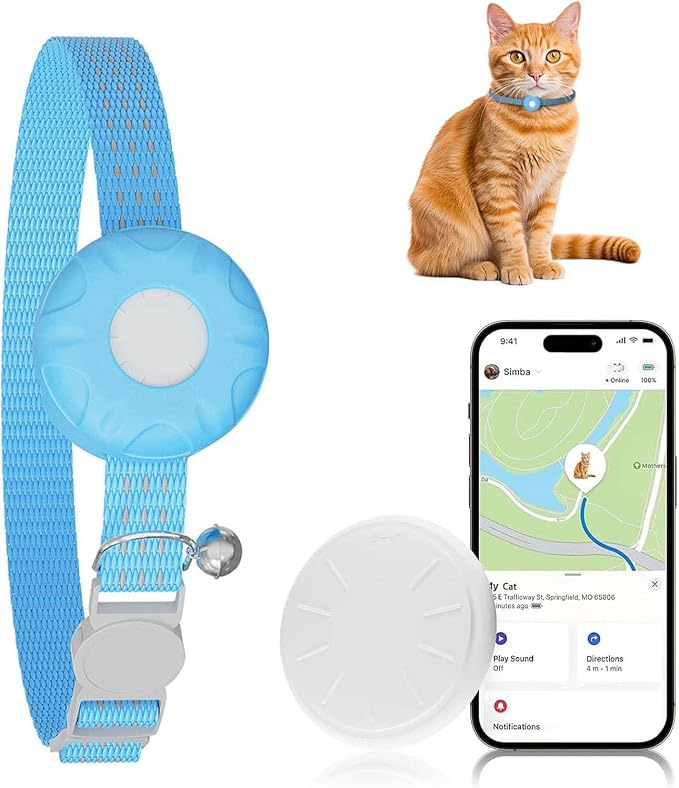 Cat GPS Tracker, Smart Cat Tracker Compatible by ZFSJTAG