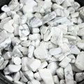 Howlite Aquarium Gravel Rocks Natural Tumbled Healing Crystal Chips Bulk by YATOJUZI
