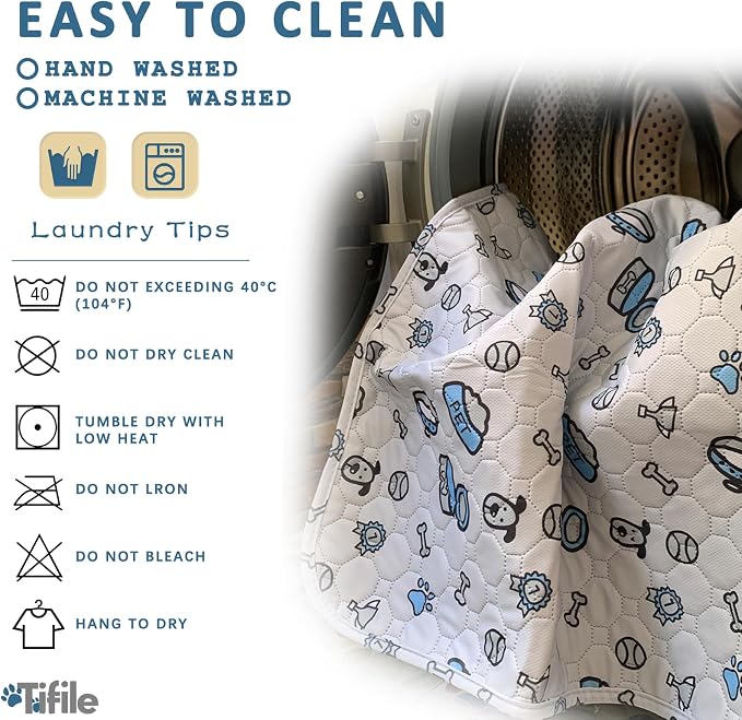 Washable Pee Pads for Dogs, 1 Pack Reusable Puppy Pad, Absorbent Whelping - Image 5